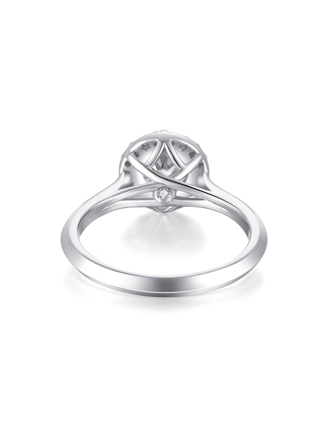 1.159ct プラチナ 6つ爪 ヘイロー リング