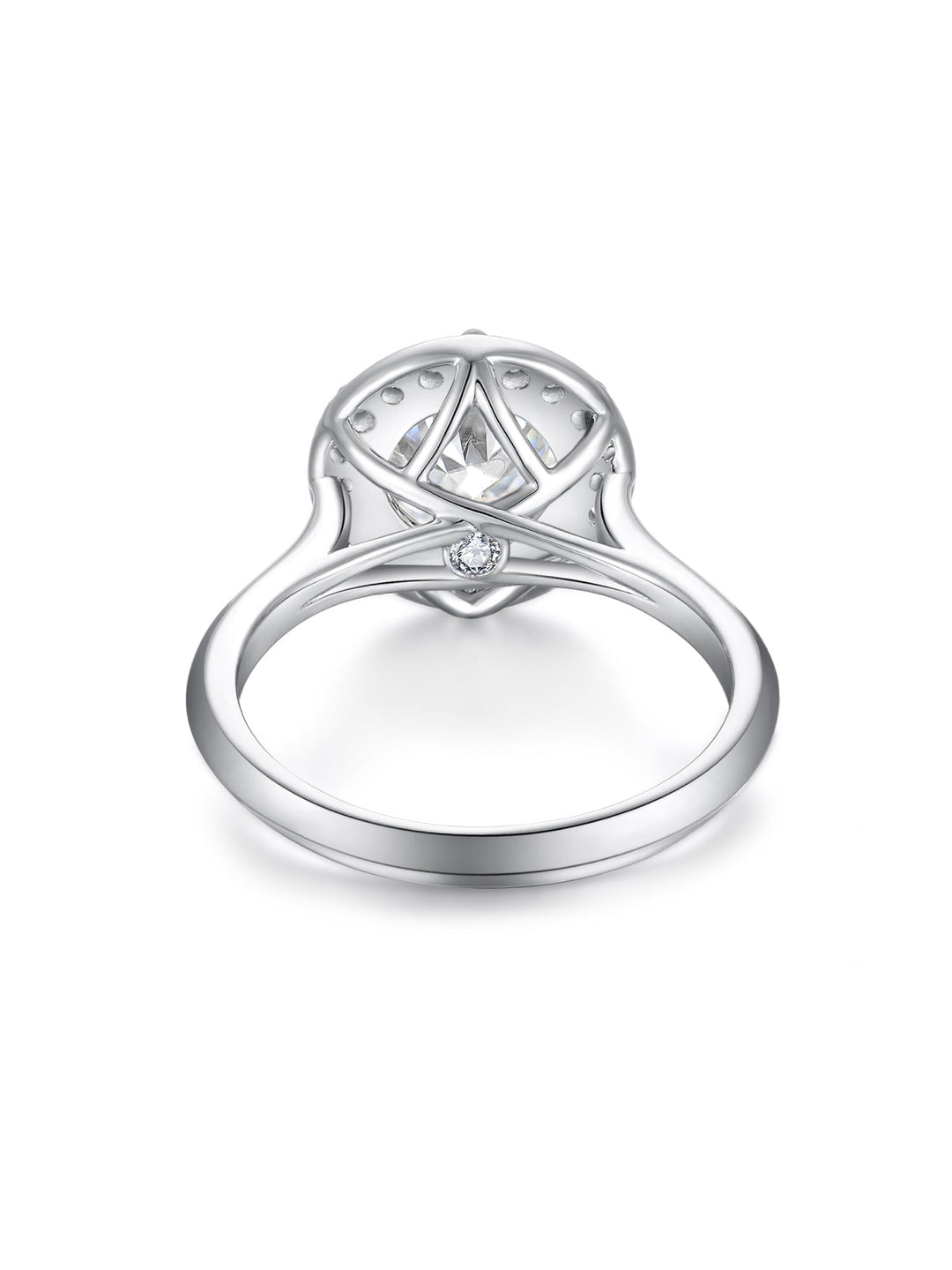 2.265ct プラチナ 6つ爪 ヘイロー リング