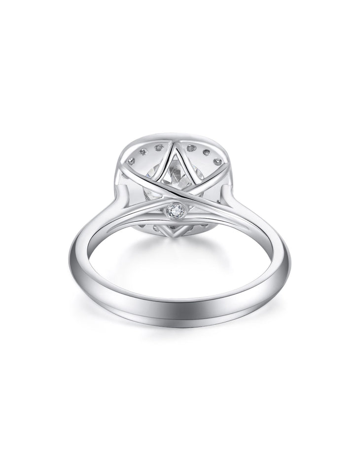 2.265ct プラチナ 4つ爪 ヘイロー リング