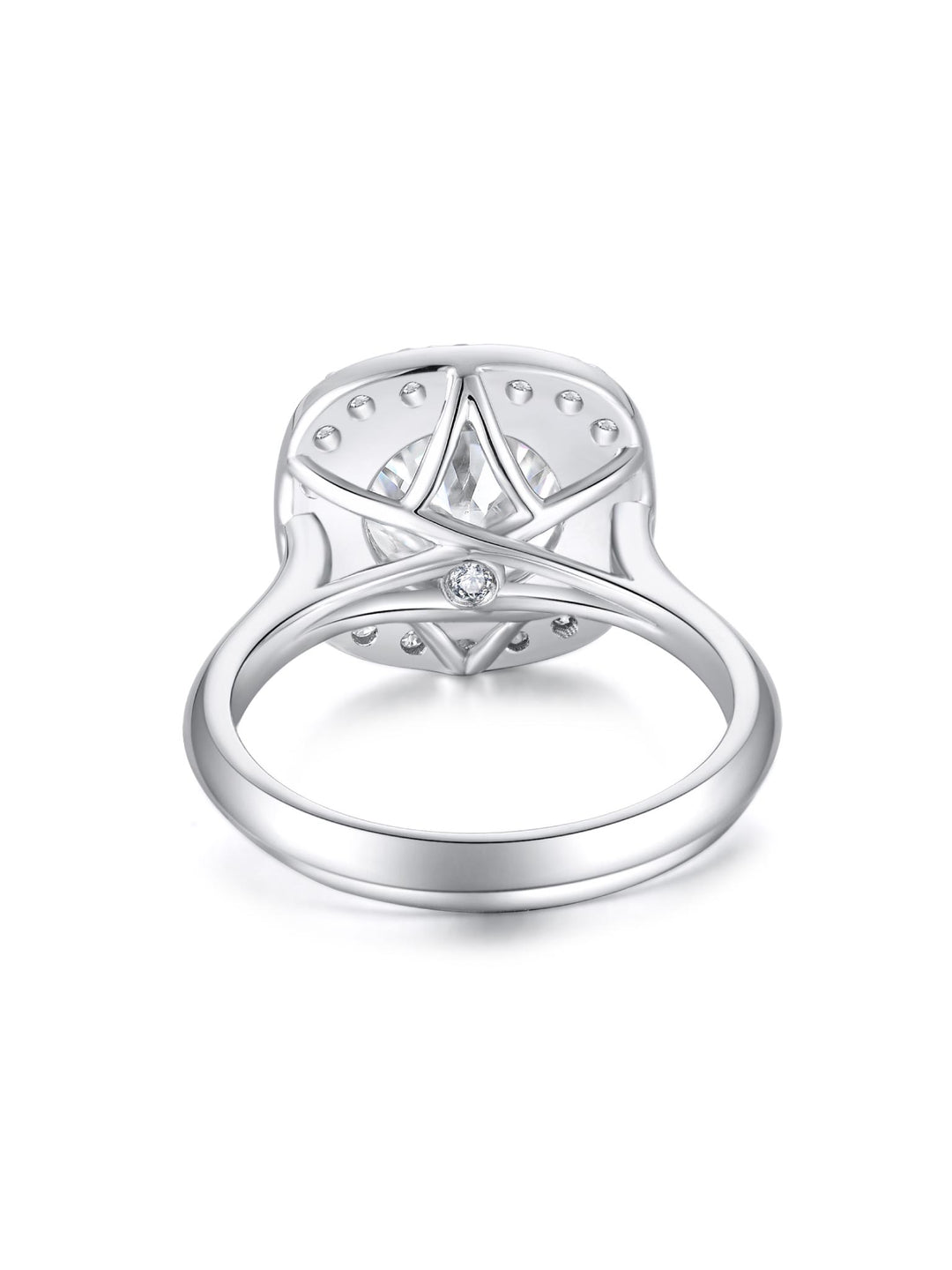 3.375ct プラチナ 4つ爪 ヘイロー リング