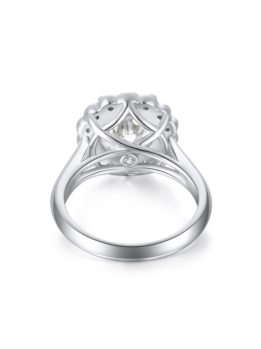 3.225ct プラチナ 4つ爪 フラワー リング