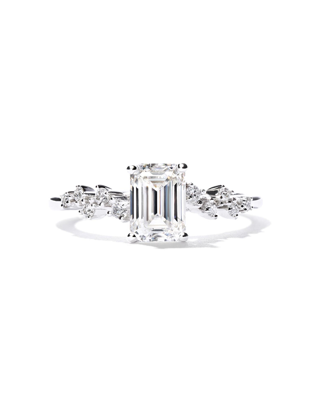 1.13ct プラチナ 4本爪 エメラルド リング