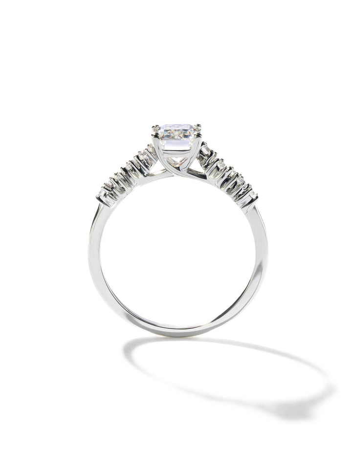 1.13ct プラチナ 4本爪 エメラルド リング