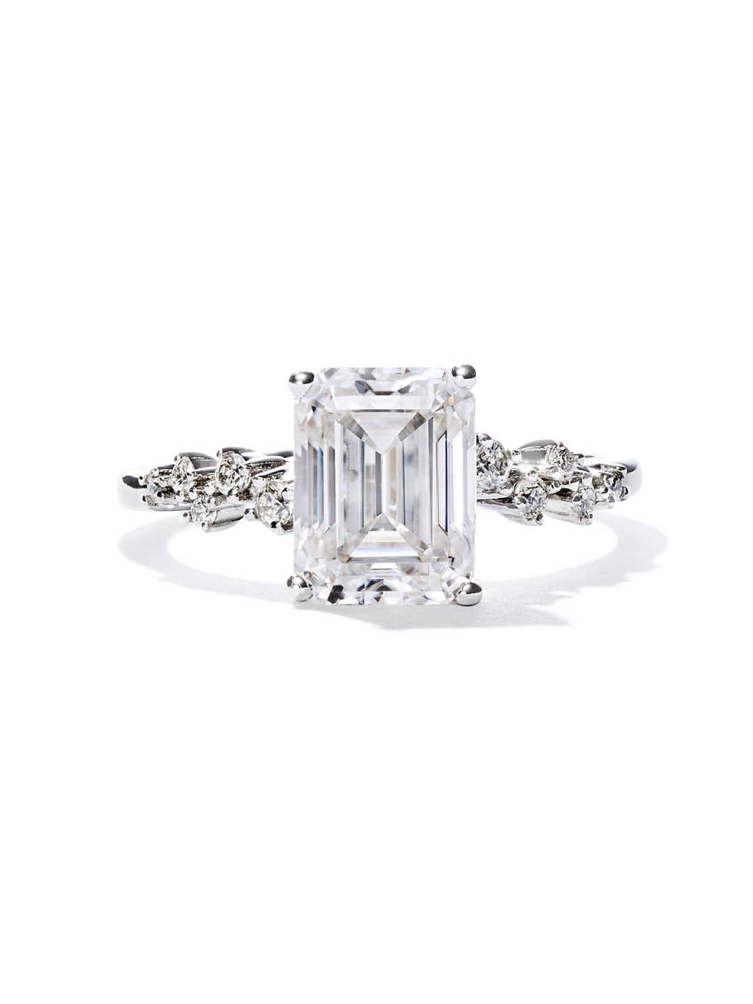 2.13ct プラチナ 4本爪 エメラルド リング