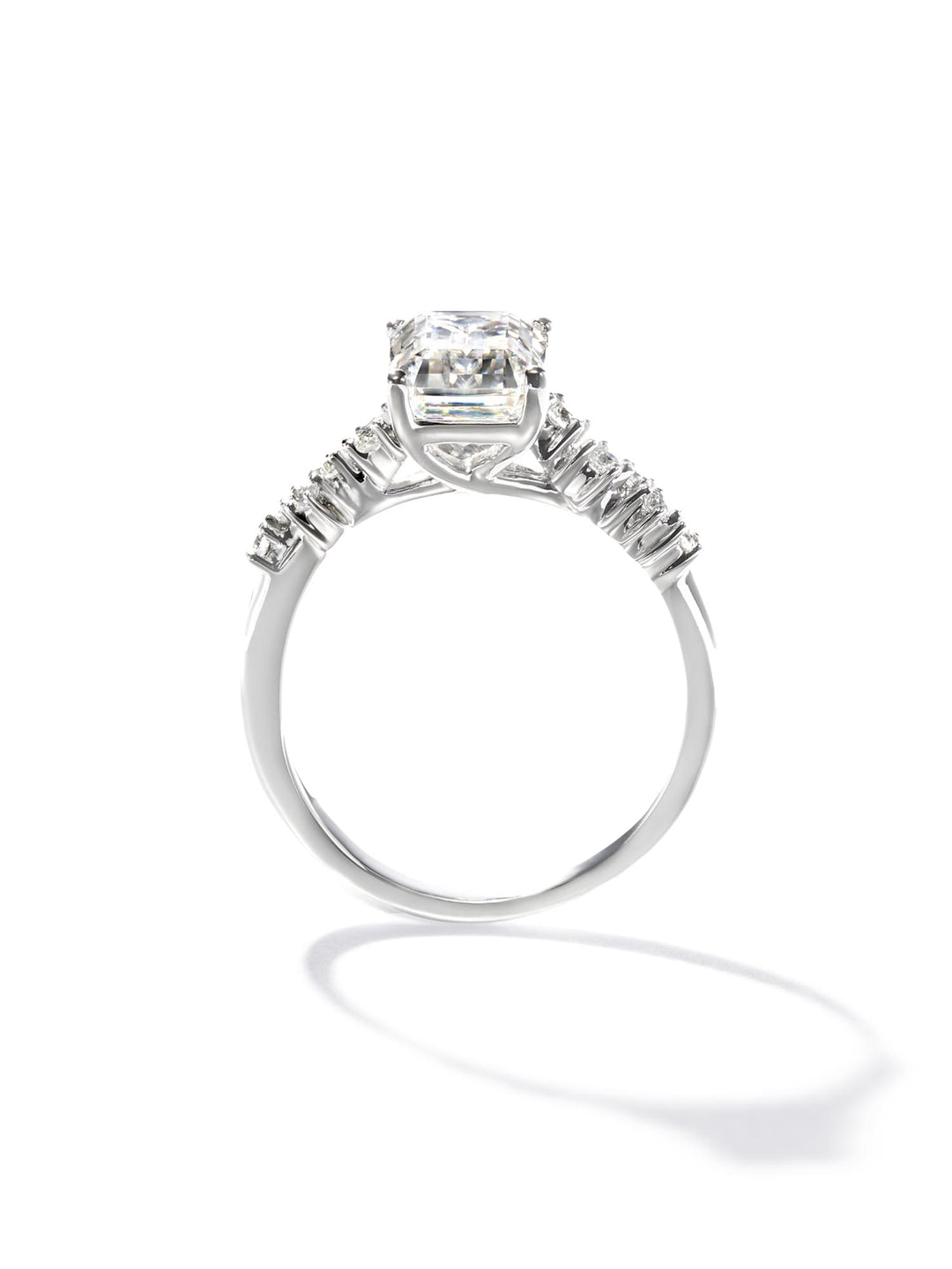 2.13ct プラチナ 4本爪 エメラルド リング