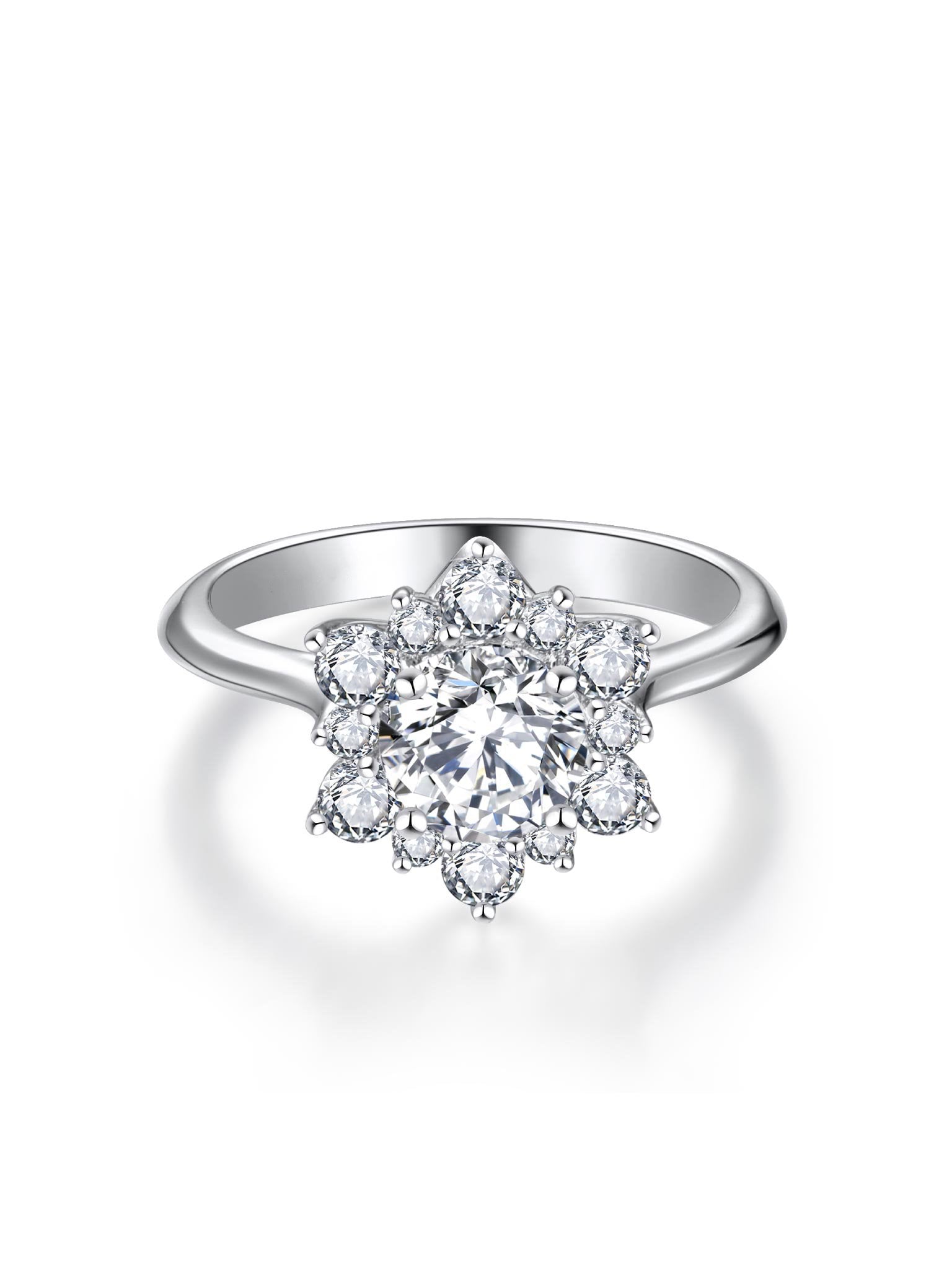 Diamond Photon プラチナダイヤモンドフトン S新品未詳未開封品 1.52ct ラボグロウンダイヤモンド 4つ爪 フラワー リング プラチナ