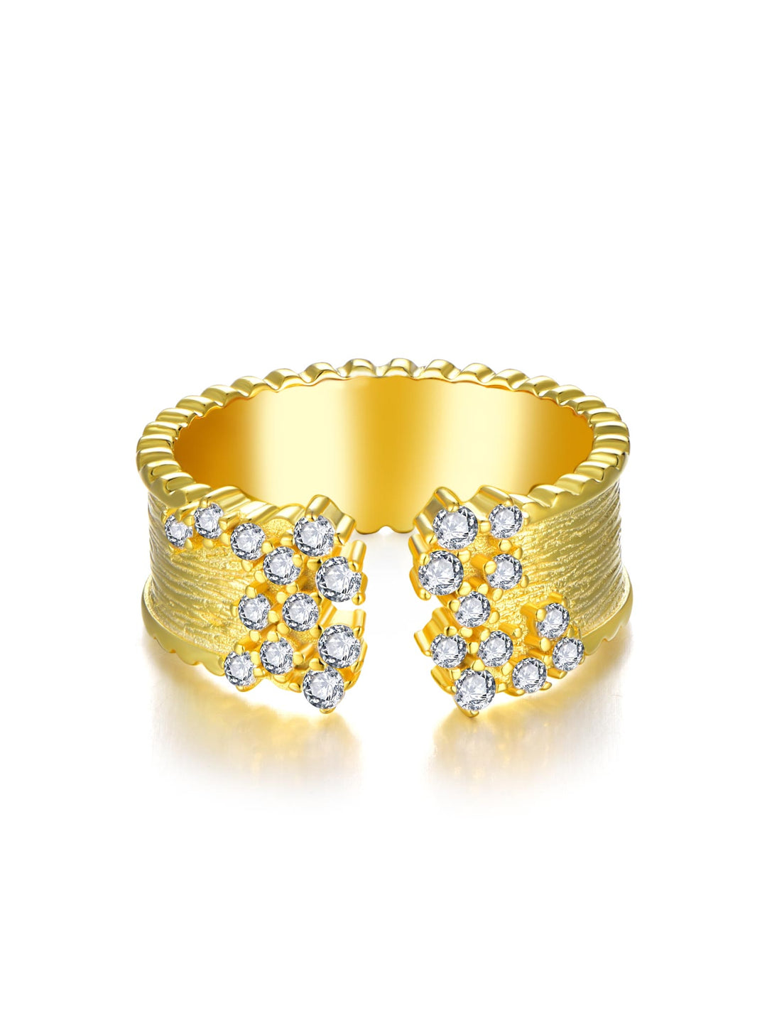 0.38ct 18K イエローゴールド デザイナーズ リング