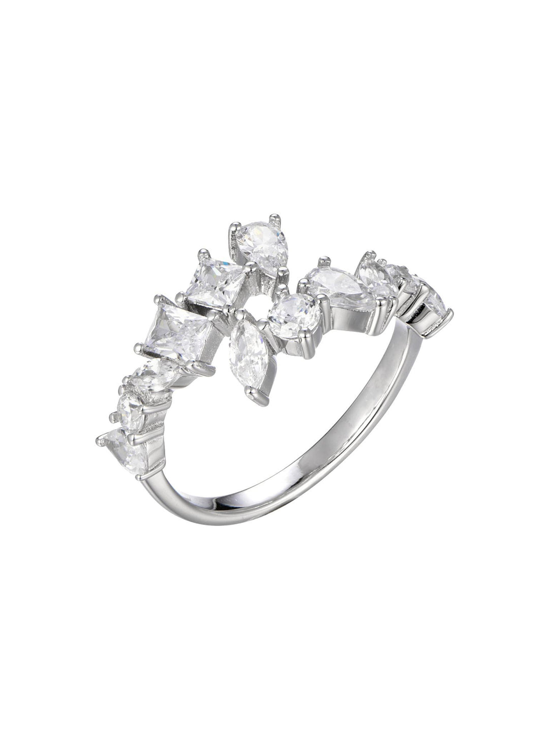 1.94ct プラチナ フォークリング デザイナーズ リング
