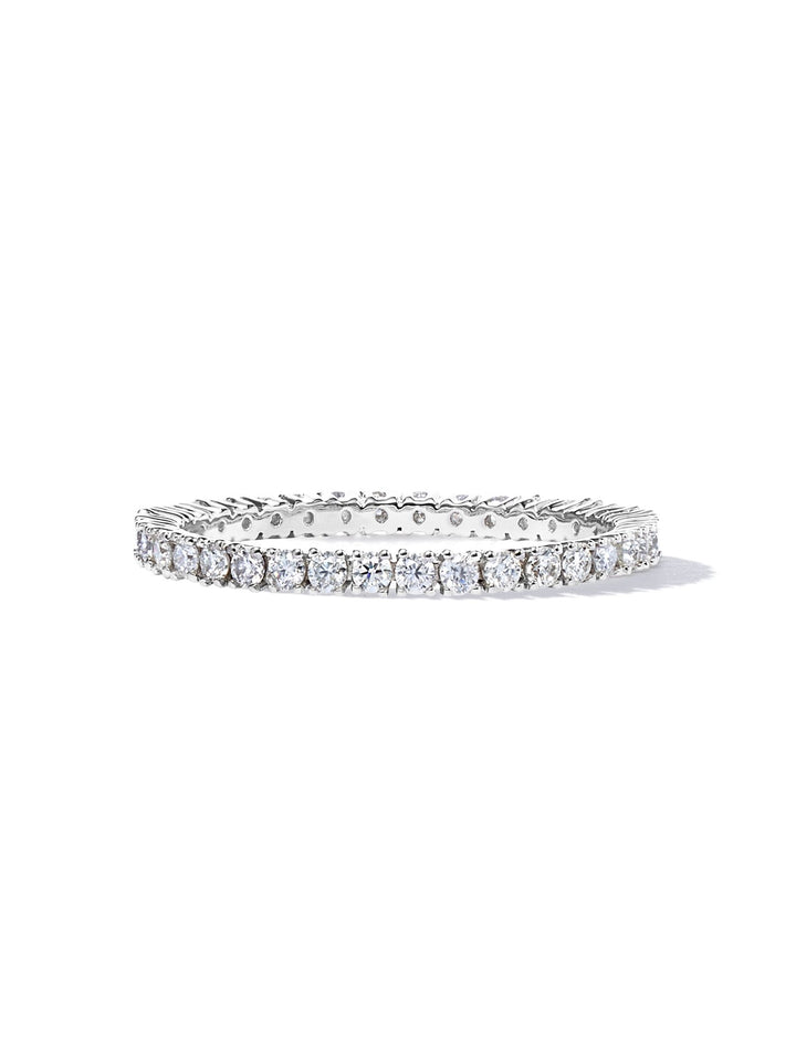 0.51ct プラチナ フルエタニティ リング