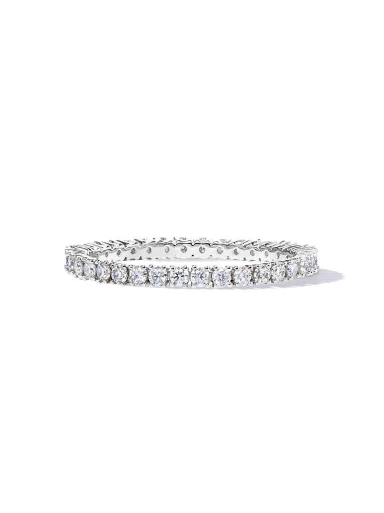 エタニティダイヤモンドリング 天然 ダイヤ 0.51ct エタニティ リング フチあり ピンキー対応可