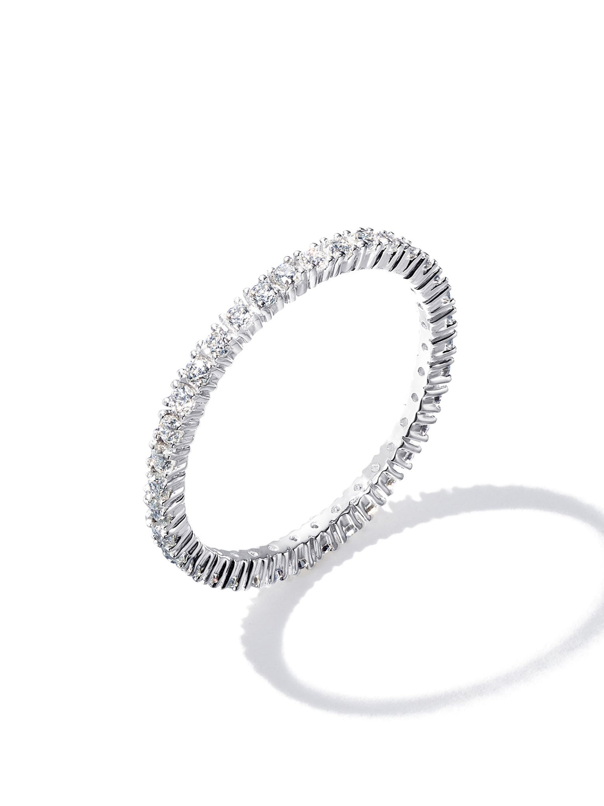 0.51ct ラボグロウンダイヤモンド フルエタニティ リング プラチナ
