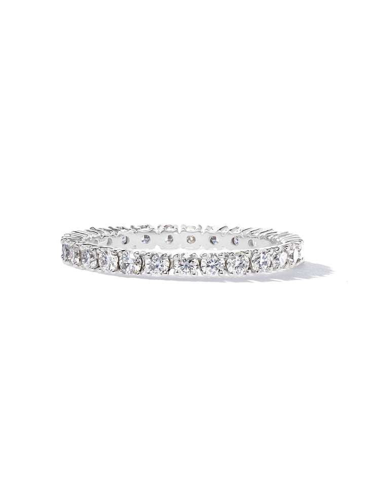 0.81ct プラチナ フルエタニティ リング