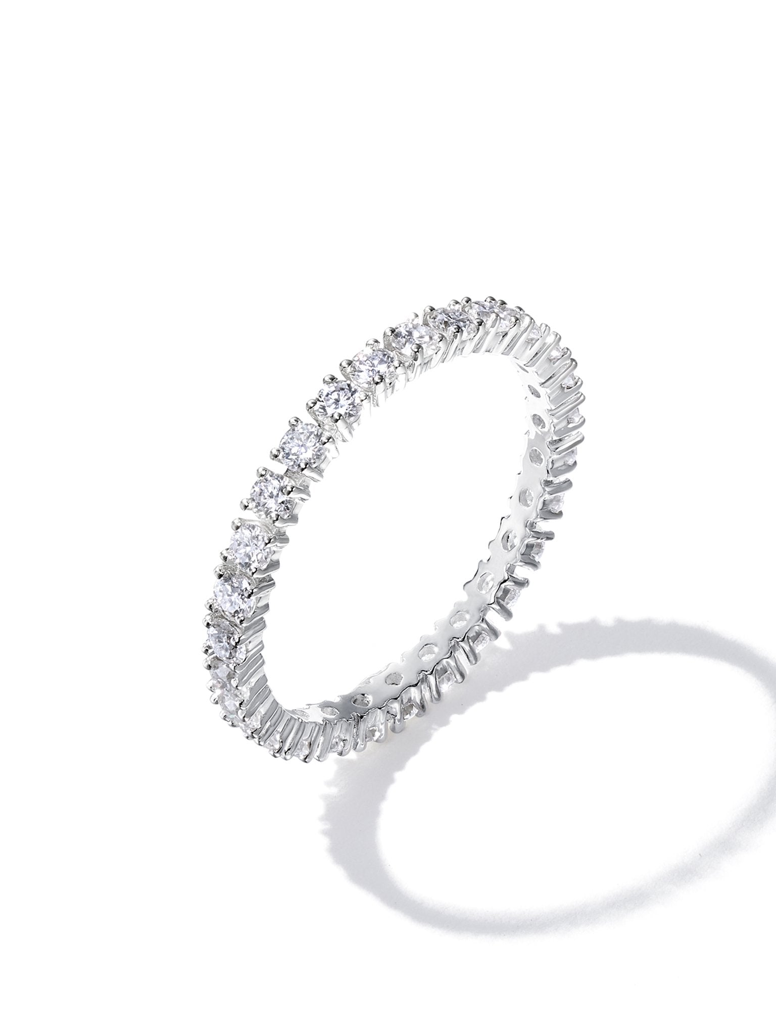 0.81ct プラチナ フルエタニティ リング | NEXT DIAMOND NEW YORK