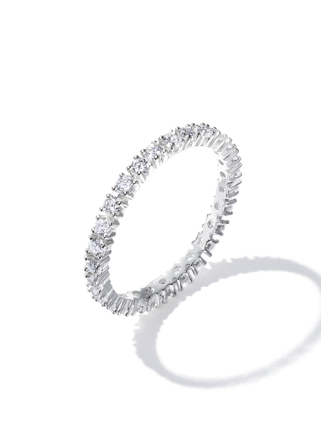 0.81ct プラチナ フルエタニティ リング