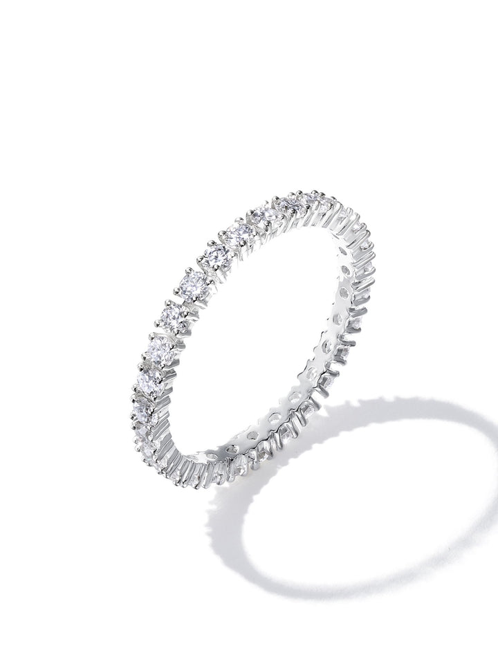 0.81ct プラチナ フルエタニティ リング