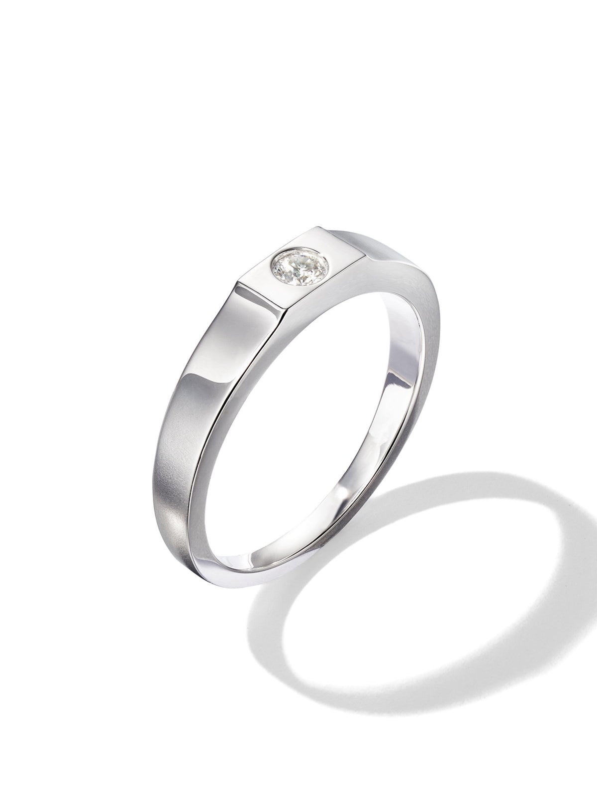 0.1ct ラボグロウンダイヤモンド 埋め込み リング プラチナ