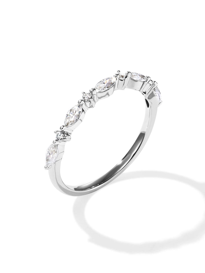 0.56ct プラチナ ハーフエタニティ リング
